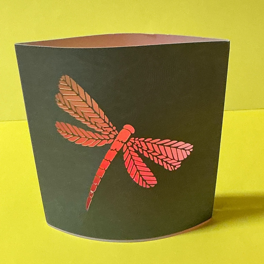 Dragonfly Cutout Paper Card Light Up